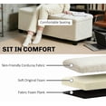 thumbnail image 6 of Cterwk Modern Storage Ottoman with Steel Frame, Upholstered Storage Bench for Living Room, Bedroom, 6 of 9