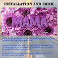 thumbnail image 3 of 1 Pcs 2D Flat License Plate Covers & Frames, MAMA among purple For Decorative Front, Waterproof For Decoration Aluminum License Plate Covers & Frames Cover For Men Women, 12" X 6", 3 of 7