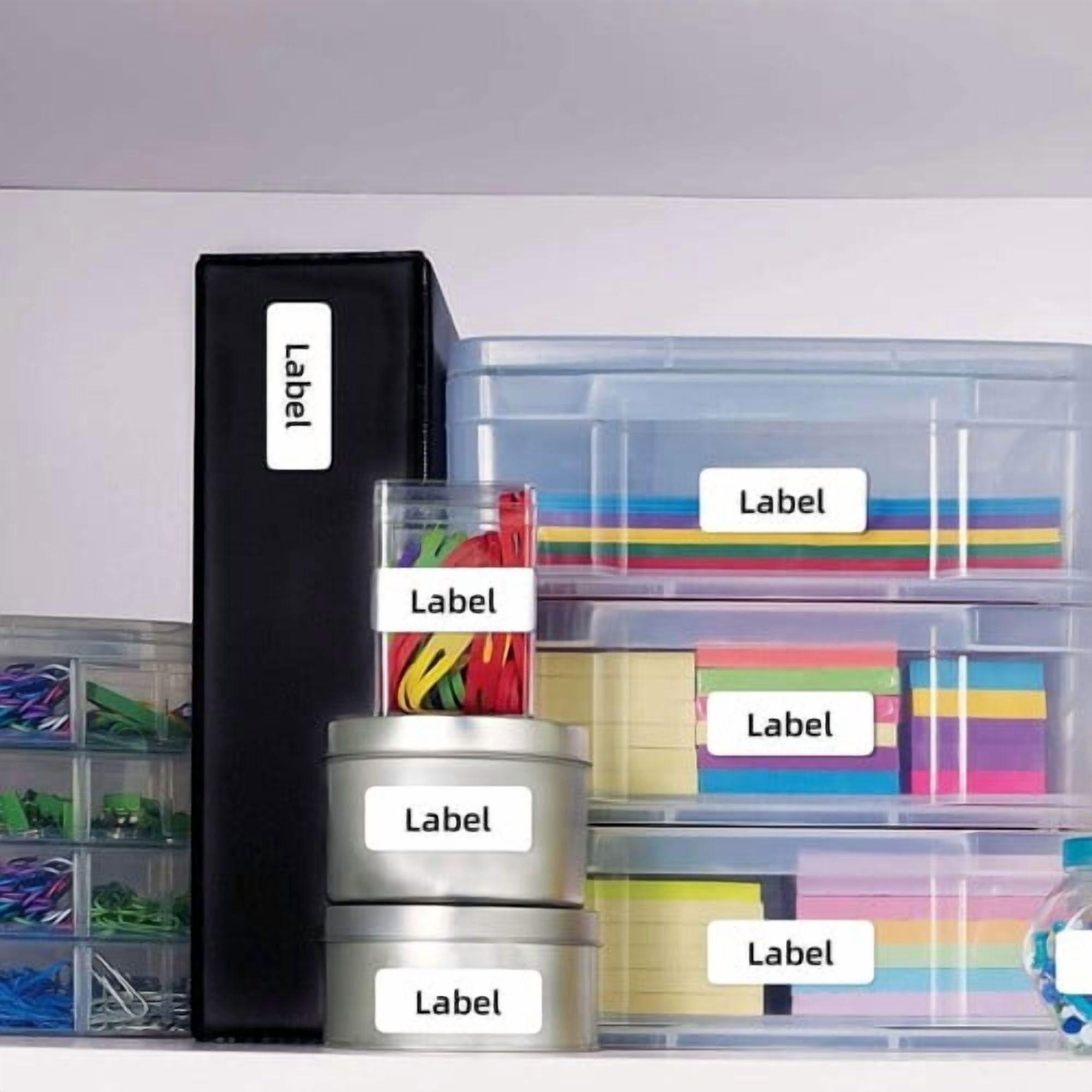 SJPACK 20 Rolls 1" x 2 5/8" Direct Thermal FBA SKU Blank Labels Barcode DIY Logo Sticker for Rollo & Zebra Printer (2000/roll)