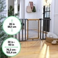 thumbnail image 6 of Ingenuity Thruway 60XW Series Pet and Baby Gate, Honey Oak Stained Wood and Metal, Openings from 30-60" Wide, Ages 6-24 Months, 6 of 11