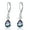 Rainbow Color, variant on Teardrop Leverback Earrings 925 Sterling Silver Rainbow CZ Crystal Dangle Earingings Drop for Women Teens Valentines Day Vintage Jewelry Gifts