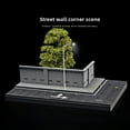 thumbnail image 2 of Diorama 1:64 Car Garage Model LED Lighting City Street Coner Parking Lot Scene Display Model, Car Garage Road Scene Model Display Case, Die-Cast Car Display Collection Storage Toys, 2 of 10
