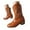 Brown, variant on UngA Mid Calf Boots Cowboy Boots for Women Ankle Cowgirl Booties Wide Mid Calf Pointed Toe Western Boots Short Classic Booties Black,6