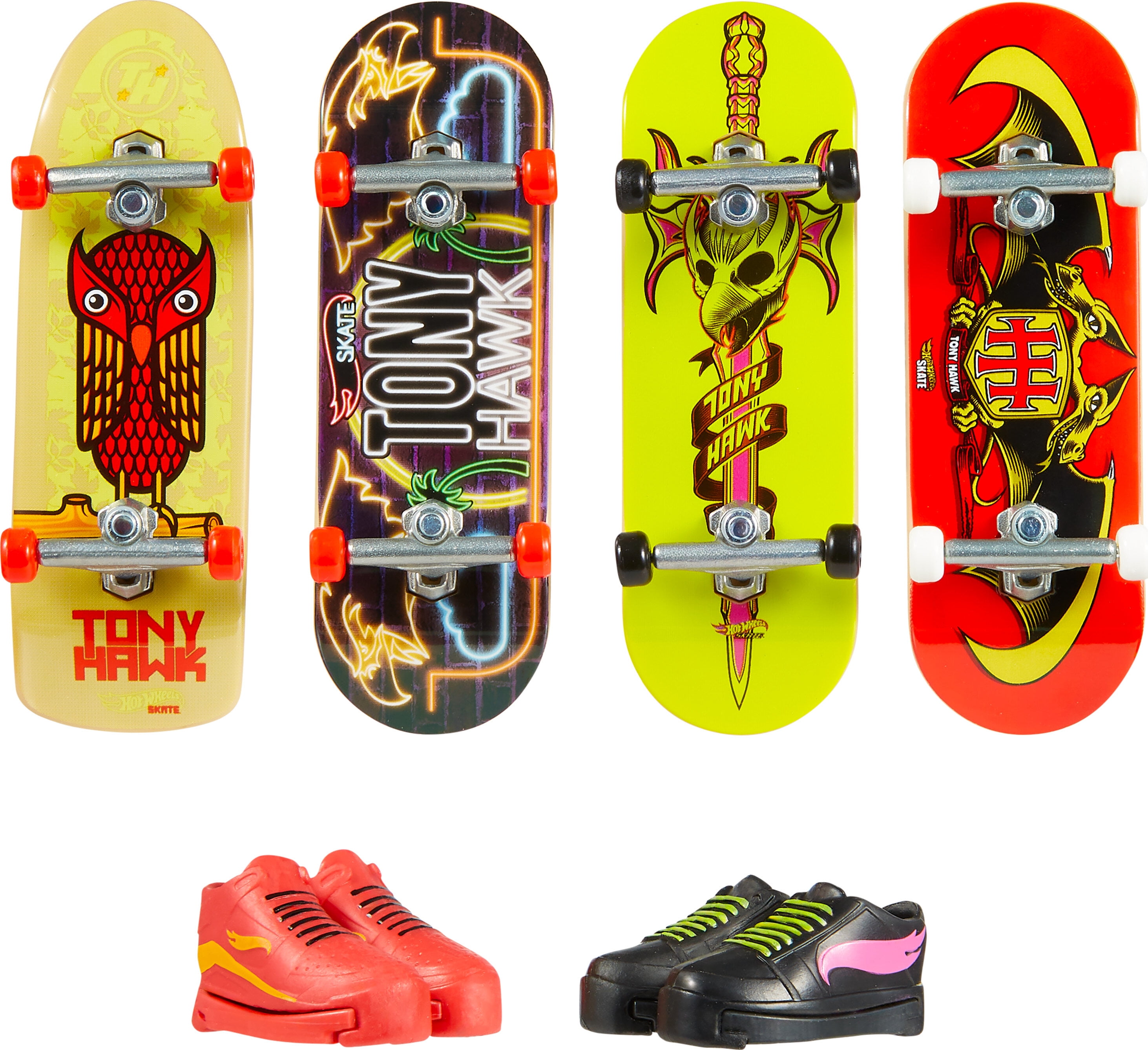 Hot Wheels Skate Tony Hawk Transforming Skate Bus with 1 Exclusive