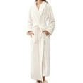 thumbnail image 1 of Womens Winter Lengthened Bathrobe Home Clothes Shawl Long Sleeved Robe Coat, 1 of 8