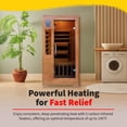 thumbnail image 6 of HeatWave 1-2 Person Hemlock Infrared Sauna W/ 5 Carbon Heaters, 6 of 7