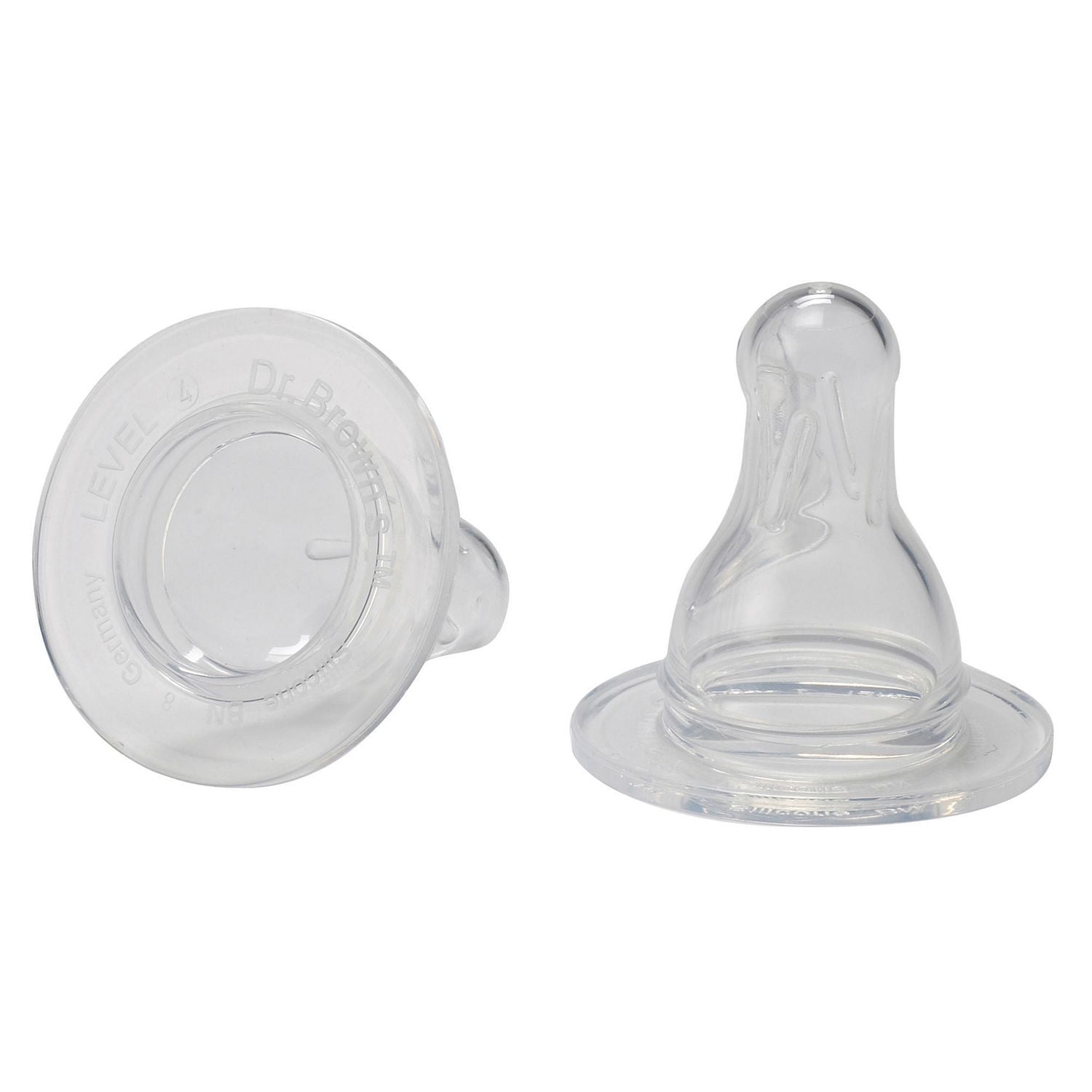 Dr. Brown's Standard Silicone Nipple Level 4, 2-Pack