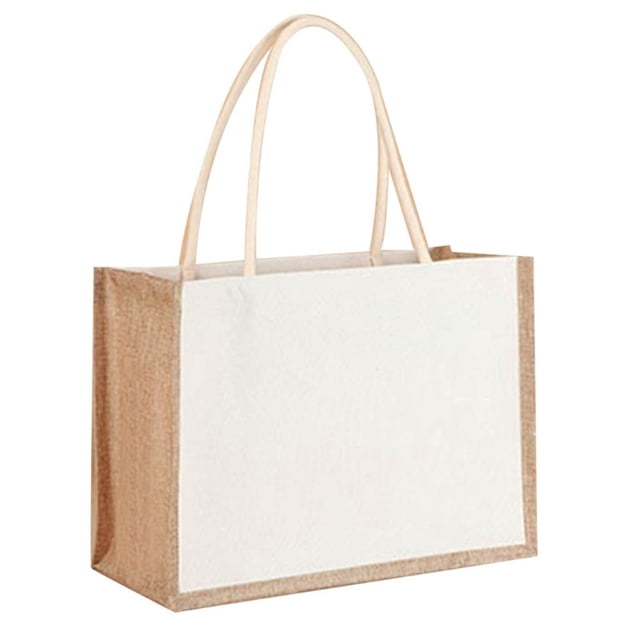 Bolso de compras informal para mujer, bolso de mano reutilizable de lona para comestibles, bolso diario para mujer