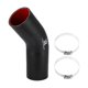 thumbnail image 1 of Manguera de silicona Unique Bargains 57mm 2,24 ID 45 Grado con Abrazaderas Negro Rojo, 1 of 7