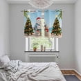thumbnail image 4 of Coastal Christmas Kitchen Curtains Window Panels, Beach Winter Bears Xmas Tree Holiday Insulated Window Treatment Curtain, Grommet Curtains for Bedroom/Living Room/Bathroom, 2 Piece 27.5"Wx39"L, 4 of 8