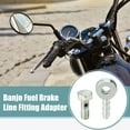 thumbnail image 2 of Unique Bargains 6mm ID 6mm OD Universal Banjo Fitting Fuel Line Adapter Connector for Motorcycle Car 2 Set, 2 of 6