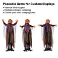 thumbnail image 4 of 6FT Animated Pumpkin Man Halloween Animatronics Outdoor, Sound & Motion Activated Standing Prop for Yard Porch Haunted House, 4 of 7