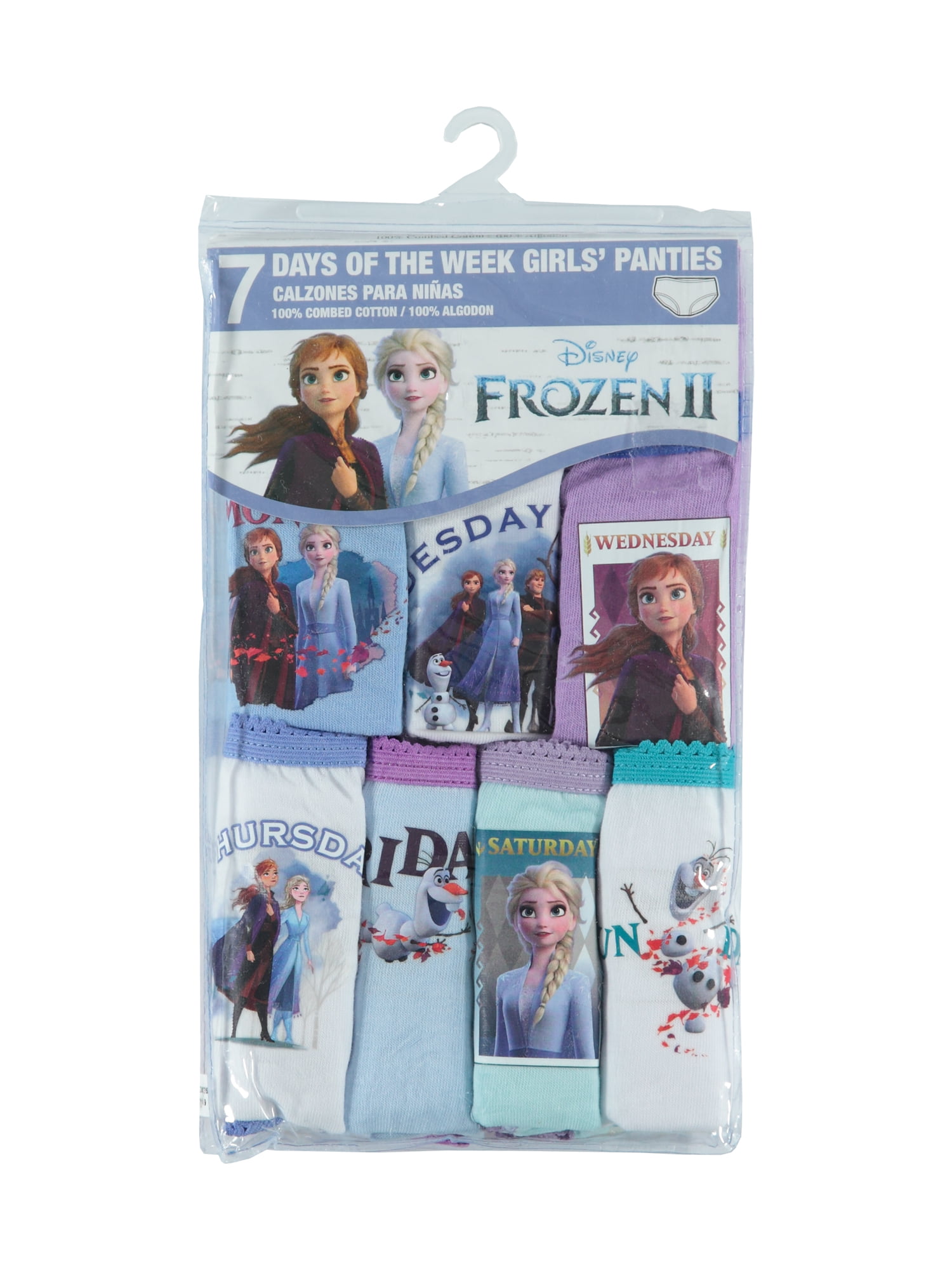 7-pack Cotton Briefs - Light blue/Frozen - Kids