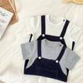 thumbnail image 4 of Sngxgn Baby Boy Romper Dress Ruffle Long Sleeve Bodysuit Onesie Tutu Dress (Grey,80), 4 of 8