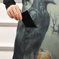 thumbnail image 4 of Kitchen Apron with 2 Pockets Adjustable waterproof Cooking Aprons for Women Men Chef Raven Bird and Pumpkins, 4 of 7
