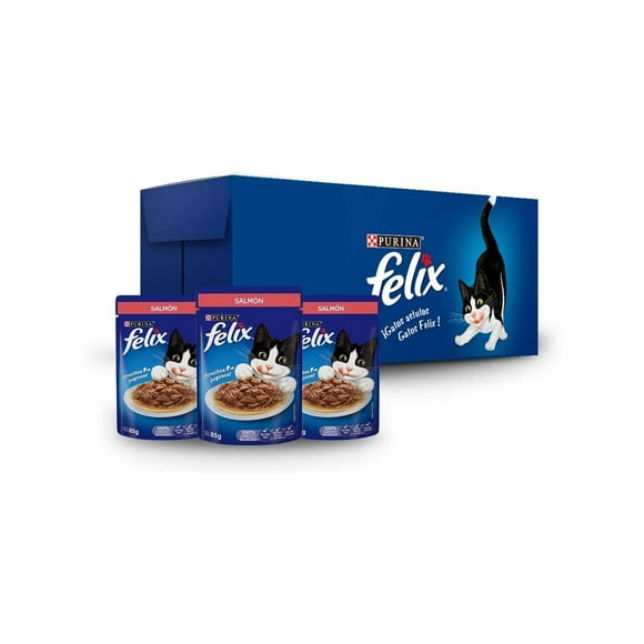 Paquete de 24 sobres Purina Felix De Salmon
