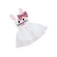 thumbnail image 2 of Fortune Barboteuse Bébé Fille Mignonne Imprimé Lapin de Pâques Sans Manches en Tulle, 0-3 Ans, 2 of 9
