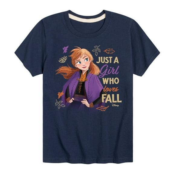 Frozen - Just A Girl Who Loves Fall - Toddler And Youth Short Sleeve Graphic T-Shirt