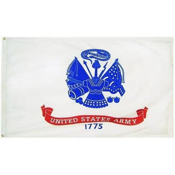 5x8' DURAWAVEZ ARMY NYLON FLAG FINISHED WITH CH&G