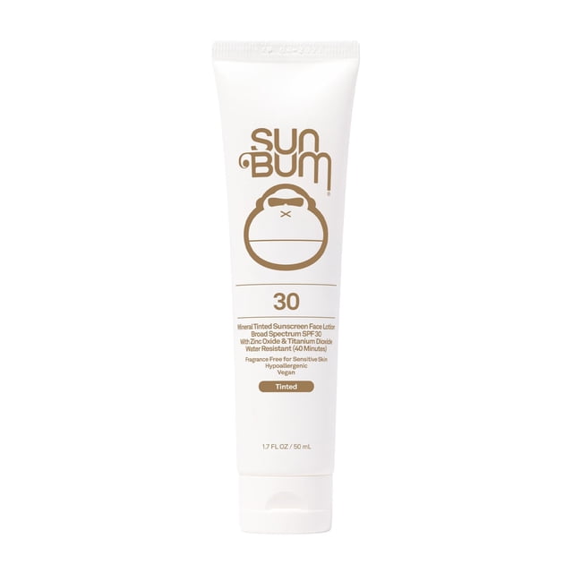 Loción de protección solar Sun Bum Mineral SPF 30, teñida, 50 ml