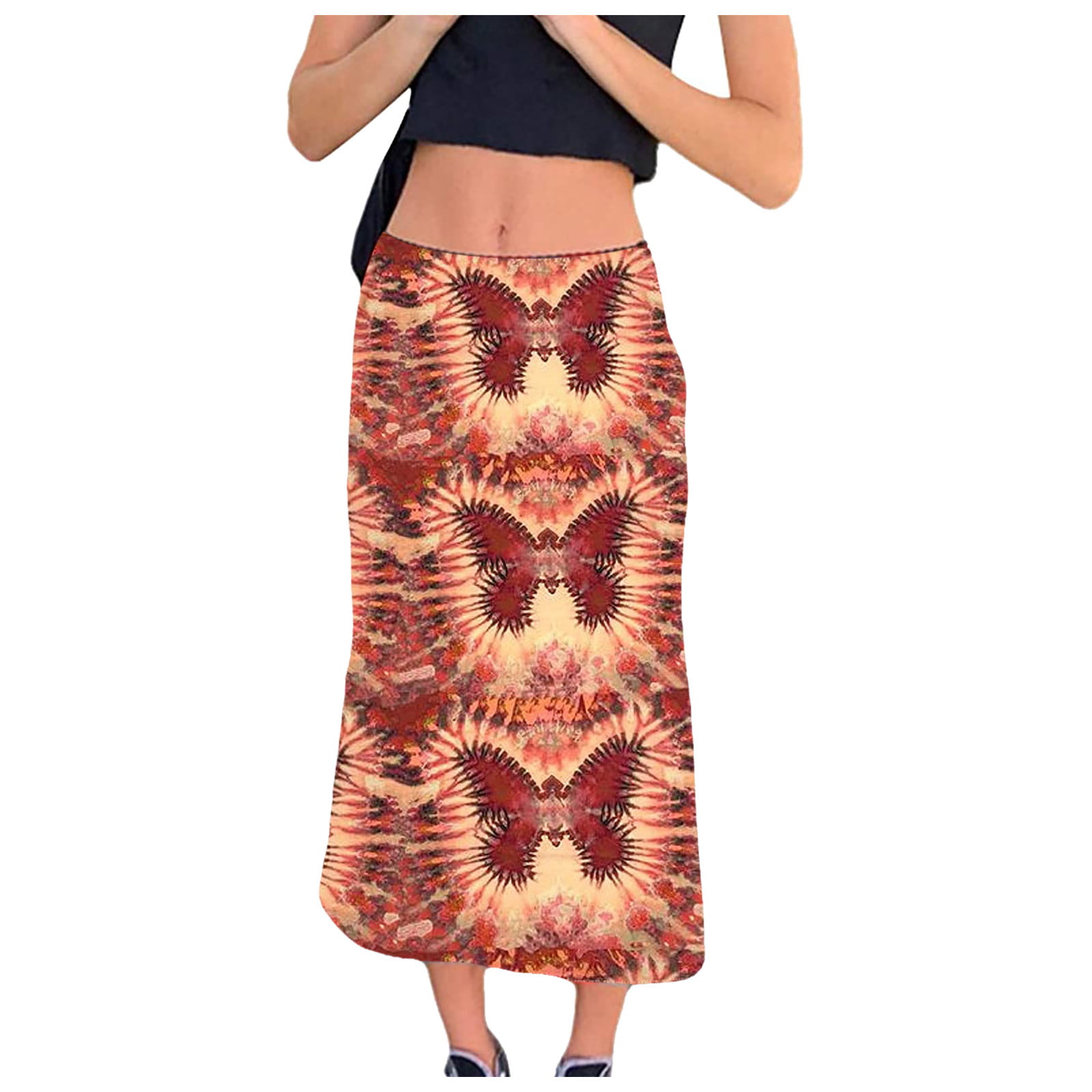WOMEN FASHION Skirts Casual skirt Print Pink 44                  EU Precchio Colors Concept casual skirt discount 68% 