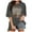 Gray, variant on TSADFHJI White Tank Tops Women High Neck Women Crew Neck Fitted Shirt Basic Tops Short Sleeves Summer T Shirt Tops Classic T Shirt Tee Xxl White
