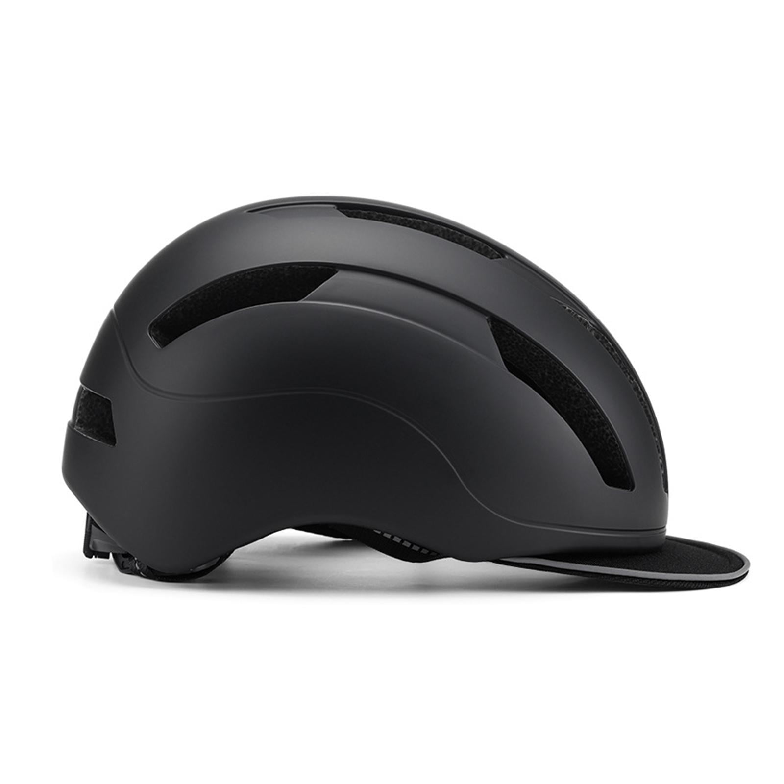 Wswqop Roller Skating Helmet Bike Helmet Size 59 cm-61 cm Comfortable Skateboard Helmet Black