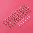 thumbnail image 3 of QQTDFG 30 Pcs CZ Stainless Steel Nose Studs Set Opal Acrylic Nostril Piercing Jewelry-L shape, 3 of 4