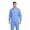 Ceil Blue, variant on Men’s Scrub Jacket Zip Front – Stretch Medical Warm-Up Jacket with 5 Pockets, ID Loop (True Navy Blue, Large)
