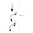 thumbnail image 5 of BESTYASH Plated Ear Jewelry Spiral Dangling All Match Earrings Metal Material for Decoration, 5 of 6