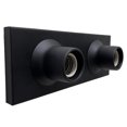 thumbnail image 3 of Lampara De Pared Luz De Camerino Negro 2 Luces., 3 of 6