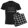 thumbnail image 6 of CafePress - Retired Men's Dark Pajamas - Men's Dark Loose Fit Cotton Pajama Set, 6 of 7