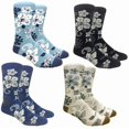 thumbnail image 1 of Chaussettes Aloha Hawaïennes à Motif Floral d'Hibiscus (Adulte, Grand), 1 of 6