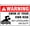 Warning Sign 4, variant on Survey In Progress Sign - 8"x12" Aluminum Warning Sign for Property Business Yard House Office, Survey Zone, Safety Alert