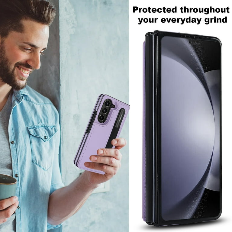 未開封　Flip Cover With Pen for Samsung Galaxy Z Fold 7 Folding Case, Classic Thin Slim