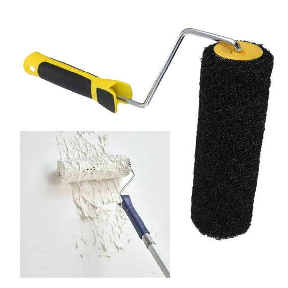 SPRING Wall Brush Putty Roller Texture Pattern Roller Brush Drywall Compound Roller For Smooth Plastering Construction Tool Black