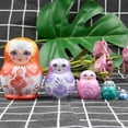 thumbnail image 2 of Muñeca de anidación rusa , juguetes de Matryoshka de moda para , , decoración de habitación de cumpleaños naranja Sunnimix muñeca rusa de anidación, 2 of 8