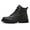Black, variant on OwnShoe Waterproof Steel Toe Work Shoes for Men Women Leather Safety Boots Construction Working Sneakers