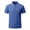 Blue, variant on Men's Contrast Trim Polo Shirt Casual Short Sleeve Tipped Collar Tee with Striped Cuffs Button Placket Lightweight Breathable Solid Color Summer Everyday Wear Tops White 2XL