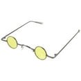 thumbnail image 4 of EeaseMX Gafas de sol con montura redonda pequeña, creativas, decorativas, para fiesta y playa, para hombres y mujeres (amarillas), 4 of 8