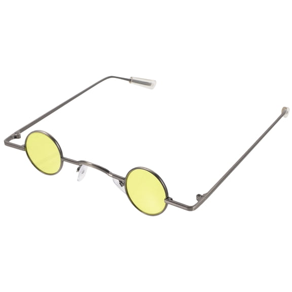 MLINS Fashion Round Sunglasses Beach Eyewear Miss Man 15*13*2cm Yellow