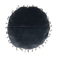 thumbnail image 5 of Creative Co-Op Cotton Velvet Pillow with Metallic Embroidery and Tassels, 5 of 5