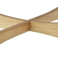 thumbnail image 3 of Weston Home Carole Modern Oval Wood Coffee Table, Natural Oak, 3 of 6