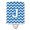 Blue & White, variant on Caroline's Treasures CJ1047-JCNL Letter J Chevron Black and Red Ceramic Night Light, 6x4x3", multicolor