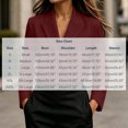 thumbnail image 3 of Guieoi Fall Blazer for Women Long Sleeve Cropped Notched Lapel Hidden Buttons Business Casual Office Jacket with Shoulder Pads And Lining Red L, 3 of 7