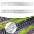 thumbnail image 1 of 2 piezas de traviesas para vías de tren modelo, traviesas de riel, fácil instalación, suministros de diseño, piezas de vía fáciles de colocar, soporte Escala HO, 1 of 10