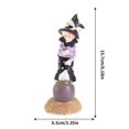 thumbnail image 3 of Halloween Decorations Witch Statue with Cauldron - Resin Figurine Desktop Ornament, Indoor Tabletop and Shelf Decor for Fall Parties, Home, Garden Display, 3 of 4
