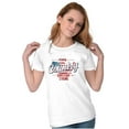 thumbnail image 4 of Pure Country Religious American Flag Womens Slim Fit Graphic Tee Brisco Brands X, 4 of 5