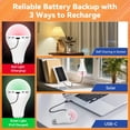 thumbnail image 3 of Paquete de 2 bombillas Neporal MagixPro recargables de 1800 mAh, 3 of 7