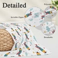thumbnail image 3 of Turquoise Airplane Throw Pillow Covers, Modern Art Cartoon Aircraft Clouds Soft Breathable Pillow Cases with Invisible Zipper for Sleeping, Small Pillowcases for Couch Bed Sofa Chair 16x24 Inches, 3 of 9